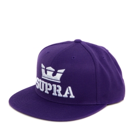 Supra Accessories ABOVE SNAP Hats Purple/White | US-22781